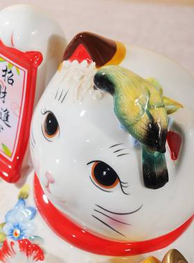 招财猫存钱罐陶瓷家居摆件玄关装饰品可爱日式储钱罐喜庆礼物