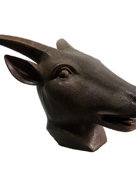 圆明园十二生肖铜首纯手工仿古铜器国风装饰摆件适用于办公室祝福