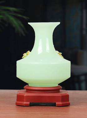 结婚礼物送新人琉璃花瓶摆件一对客厅电视柜进门玄关乔迁新居礼品