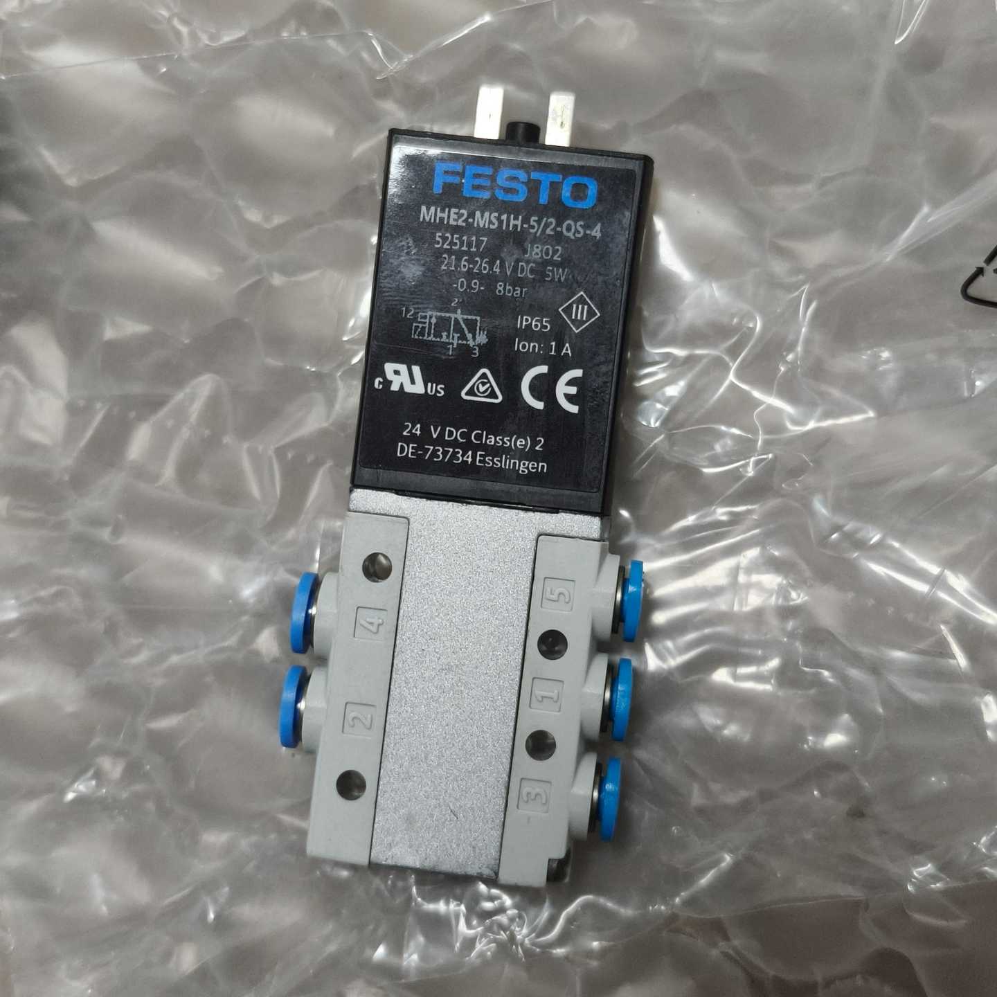 FESTO电磁阀525117,MHE2-MS1H-5/2-Q--议价商品 - 图0
