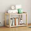 Desktop bookshelf storage rack office file rack small bedroom table solid wood simple bookcase wooden storage rack