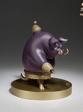 铜师傅铜摆件功夫熊猫之野猪铜工艺品饰品礼品桌面摆件