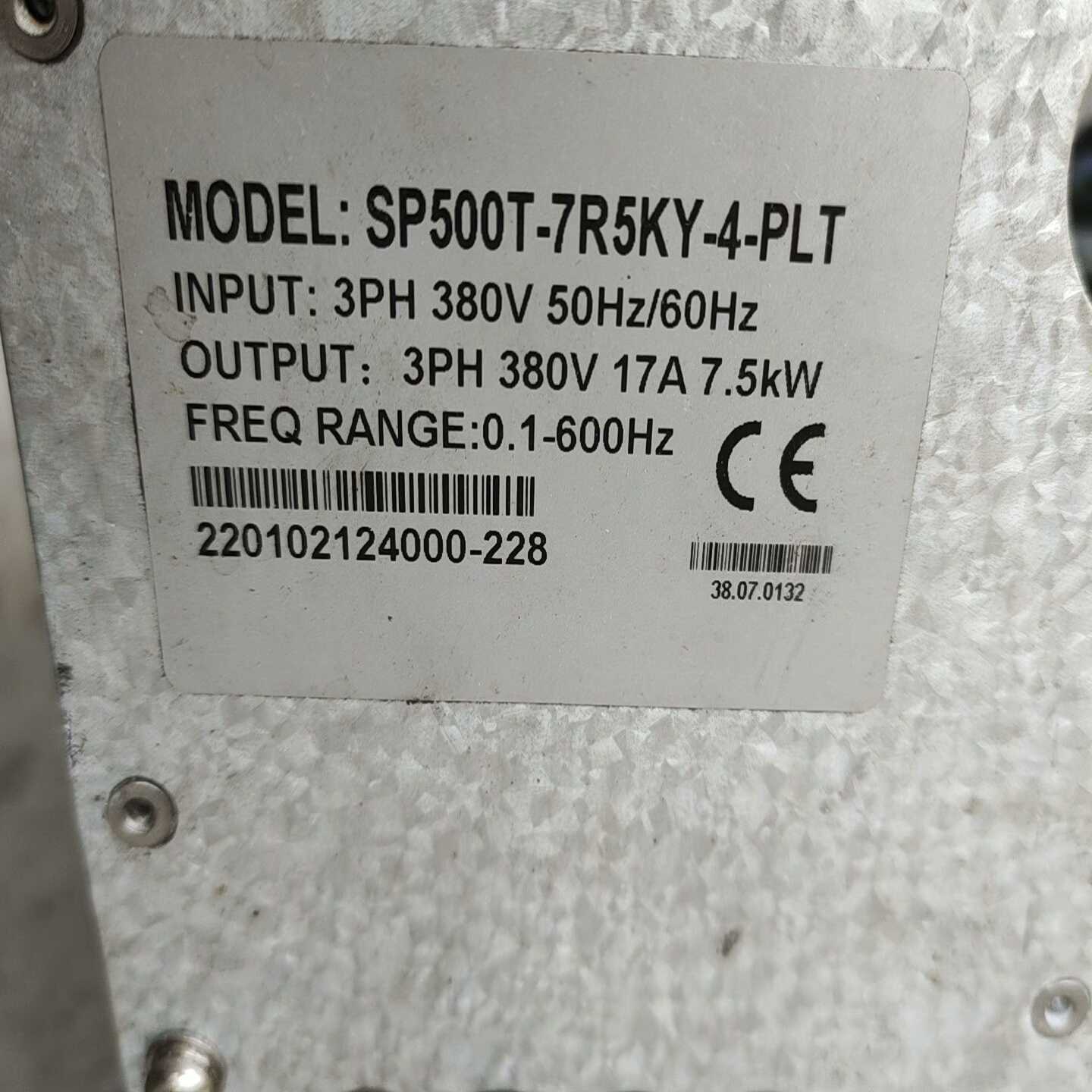 众辰变频器SP500T-7R5KY-4-PLT端子板KA1P询价 - 图2