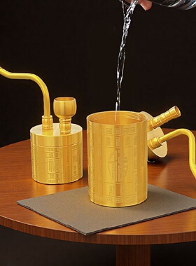 纯黄铜百福水烟壶摆件礼品工艺礼品摆饰