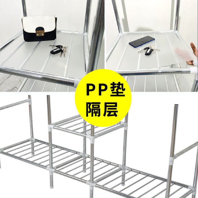 Simple wardrobe, household bedroom steel pipe thickened reinforced assembly, all steel frame cloth wardrobe rental housing storage Jiatai