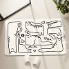 Soft diatom mud absorbent quick-drying floor mat bathroom entrance bathroom non-slip foot mat toilet anti-fall and foot carpet