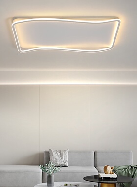 全光谱护眼客厅大灯北欧简约现代大气主灯极简风长方形led吸顶灯
