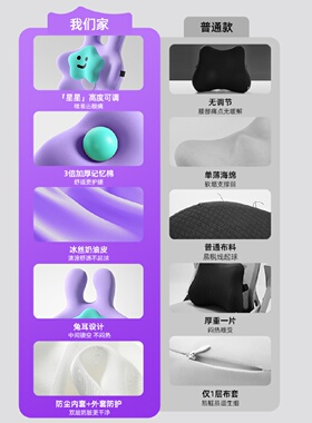 STG汽车腰靠垫靠背司机久坐座椅腰托主驾驶开车护腰神器车载靠垫