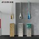 Sky ceiling pendant hotel lobby art sculpture water drop ceiling decoration stainless steel base decoration