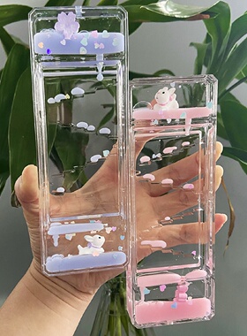 卡通长方形水滴油滴沙漏油滴桌面装饰摆件学生生日礼物儿童节礼品