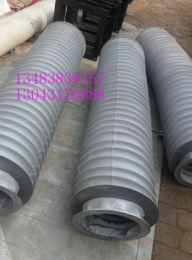 高温负压帆布伸缩软连接钢丝骨架支撑软连接