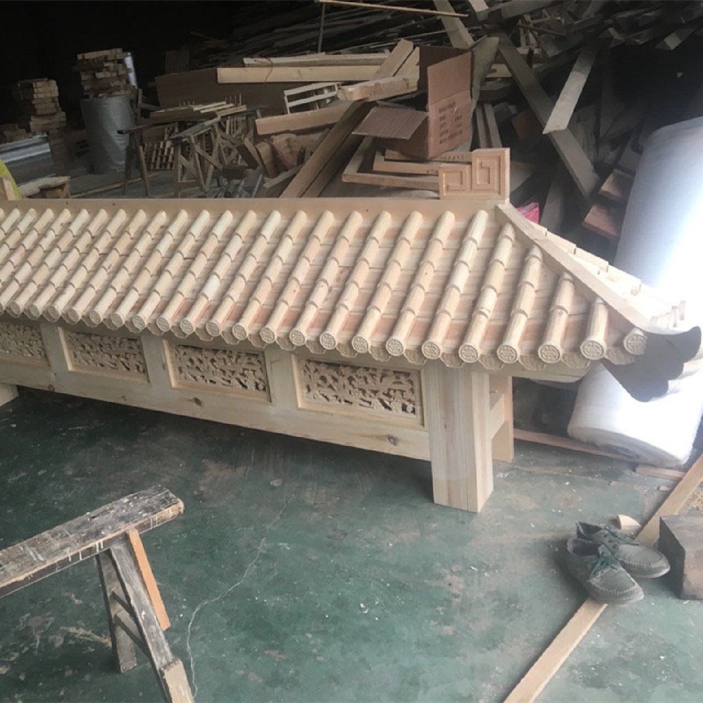 东阳木雕实木仿古屋檐中式门头装饰飞檐古建筑翘角排水门楼,淘宝优惠券,粉丝福利购,淘宝优惠卷