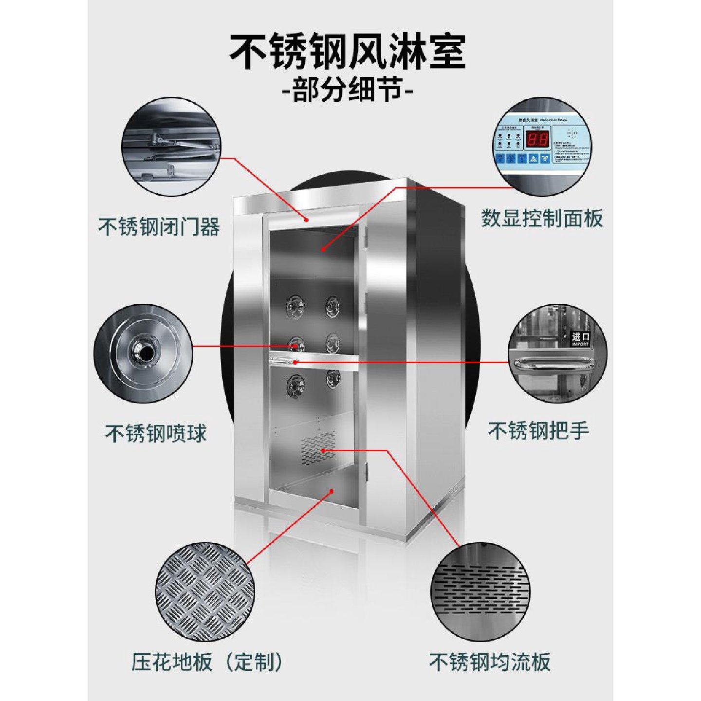 不锈钢风淋室工厂自动传感器吹风机食品电子厂商品风淋室通道风淋,淘宝优惠券,粉丝福利购,淘宝优惠卷