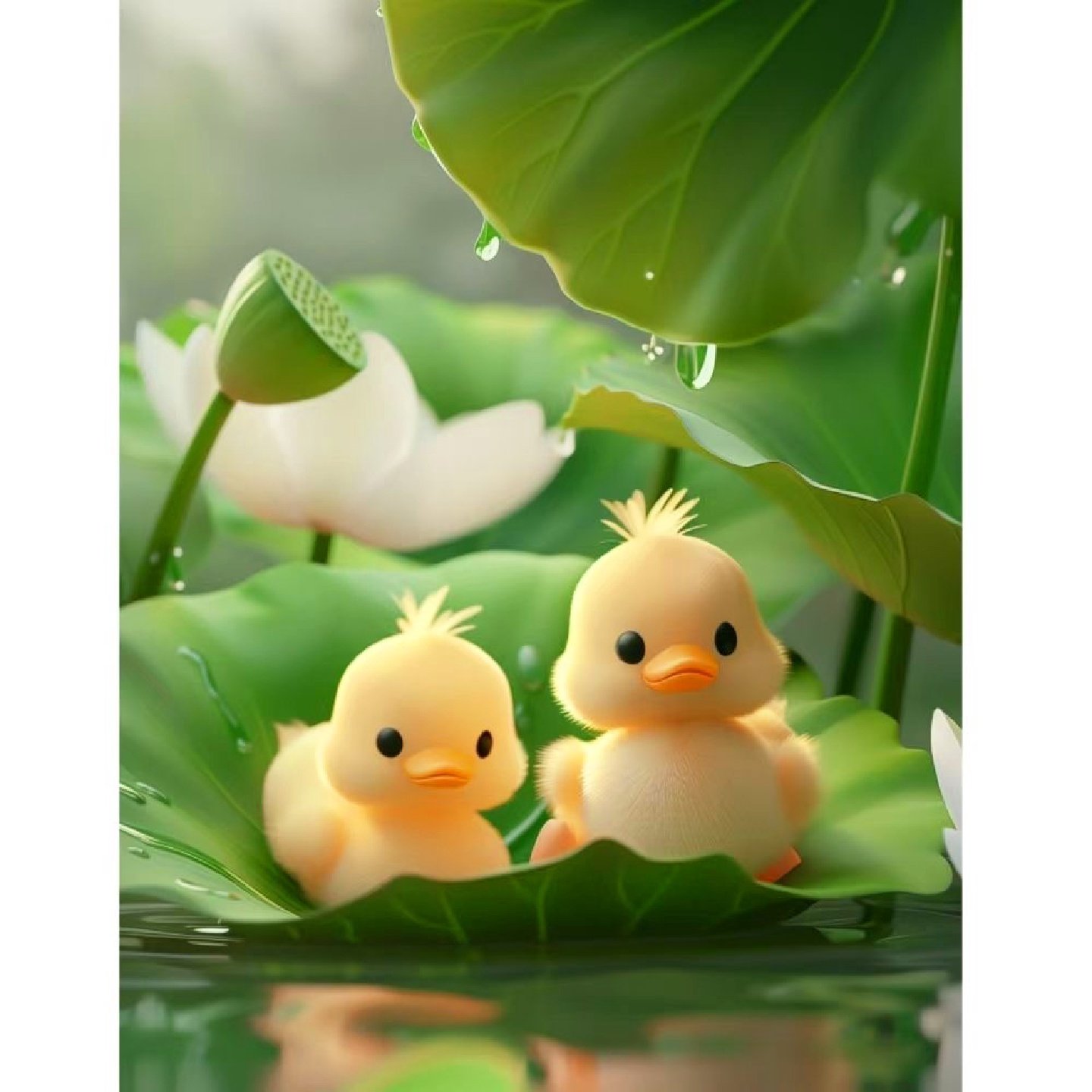 新款可爱小鸭子不透明贴纸墙面窟窿遮挡吊顶裂痕墙贴防水自粘贴画,淘宝优惠券,粉丝福利购,淘宝优惠卷