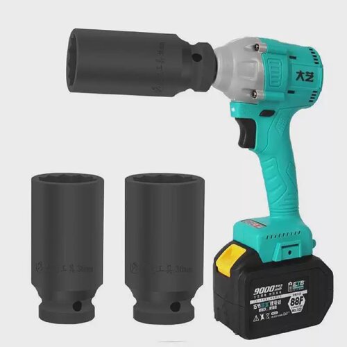 12寸加长梅花套筒电动扳手小风炮大飞套头12角花角套头板头加深 - 图0