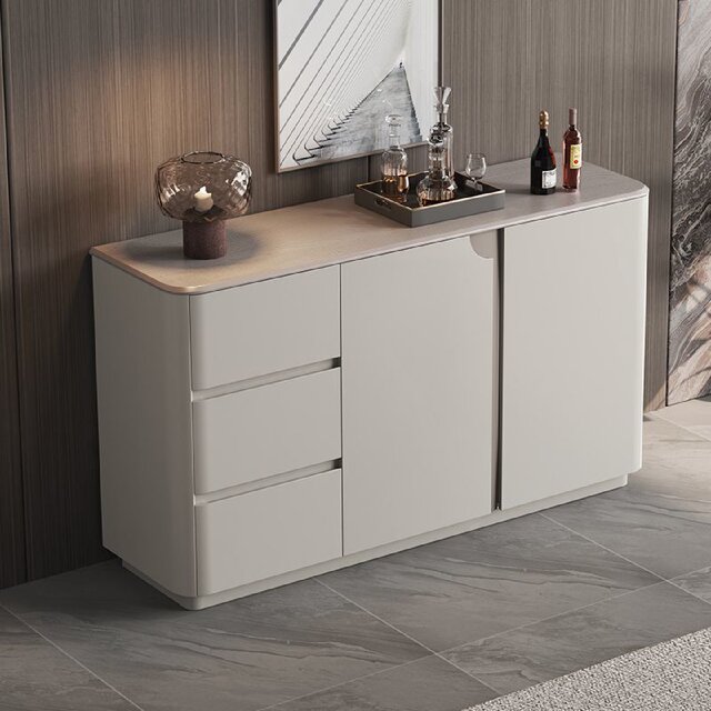 Italian minimalist sideboard modern light luxury large capacity cabinet light luxury storage cabinet living room wall floor storage cabinet