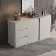 Italian minimalist sideboard modern light luxury large capacity cabinet light luxury storage cabinet living room wall floor storage cabinet