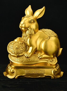 纯铜十二生肖摆件铜鼠牛虎兔龙蛇马羊猴鸡狗猪生日礼物办公室家用