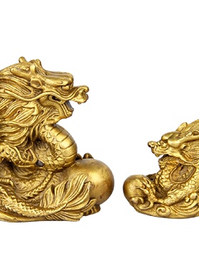 手工铜雕中式生肖摆件客厅桌面装饰动物造型十二属相