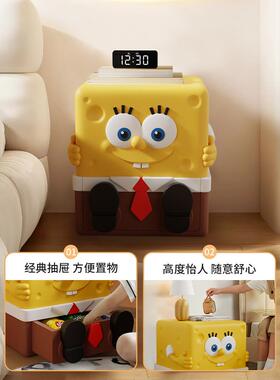 海绵宝宝客厅摆件轻奢高档大型电视柜沙发边几旁落地装饰搬家礼物