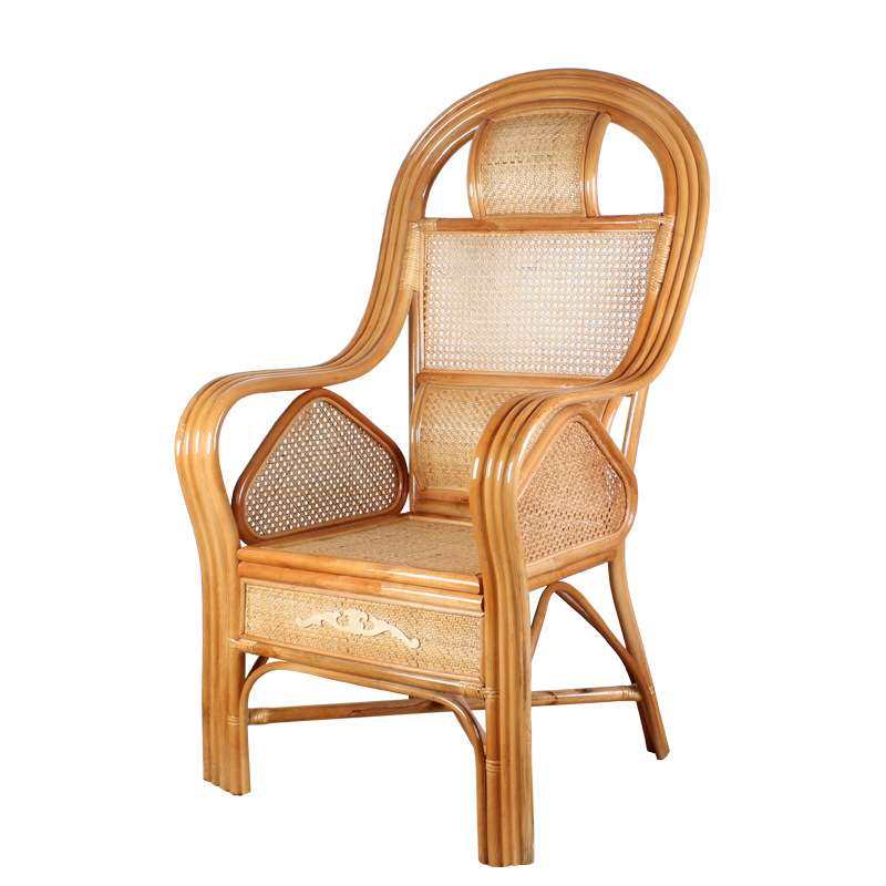 真藤椅子老人单个加粗高靠背办公阳台休闲室内简约家用藤编腾椅子,淘宝优惠券,粉丝福利购,淘宝优惠卷