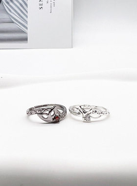 游戏女神异闻录戒指 主人公明智吾郎面具戒指 开口指环男女饰品