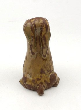 不仁斋薛继业陶瓷雕塑紫陶柴窑葫芦皮色生肖兔新中式家居雕塑摆件