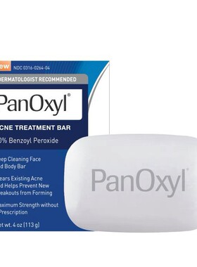 美国 Panoxyl 10%过氧化苯甲酰祛痘固体洁肤皂 BPO面部洗面奶身体