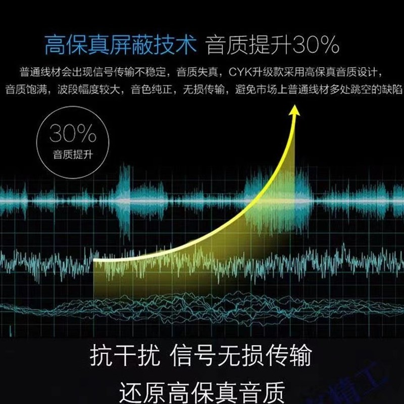 6.5母转双莲花大三芯6.35mm公转2个RCA一分二立体声音频线转接线 - 图3