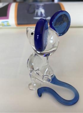 纯手工制作玻璃工艺礼品摆饰米老鼠摆件 车饰摆件 家俱装饰摆饰送