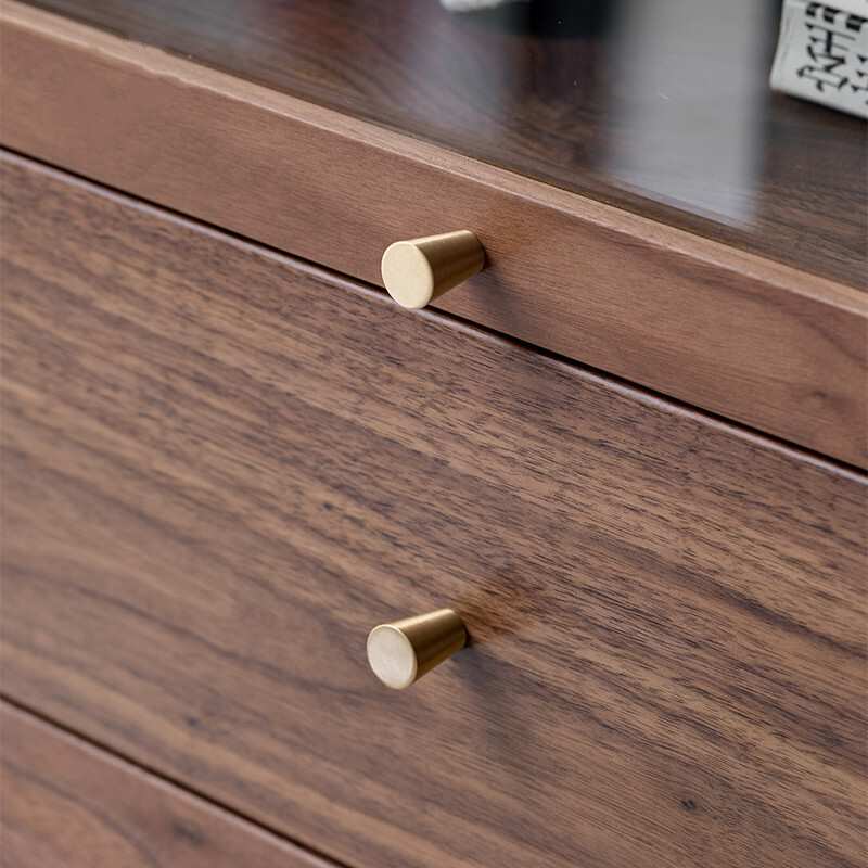 全实木黑胡桃木五斗柜北欧卧室五斗橱现代简樱桃木储物柜收纳柜 - 图2