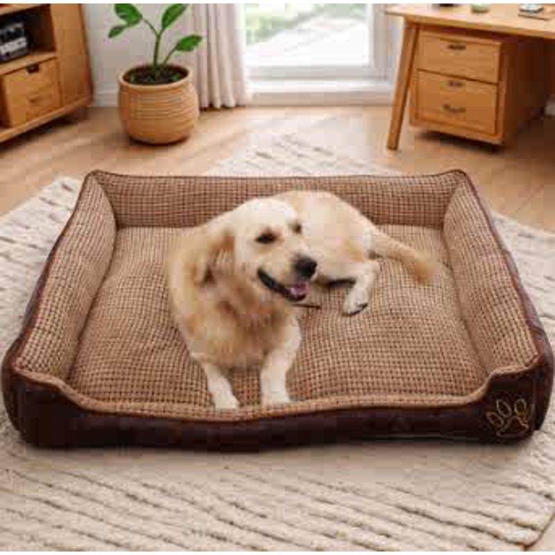 狗窝四季通用可拆洗宠物垫子泰迪比熊金毛小型大型犬狗狗床夏天,淘宝优惠券,粉丝福利购,淘宝优惠卷
