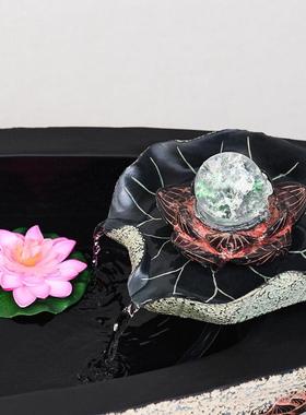 水摆件鱼缸客厅型造小景水装饰循环招财办公室落流地景观开云水谣