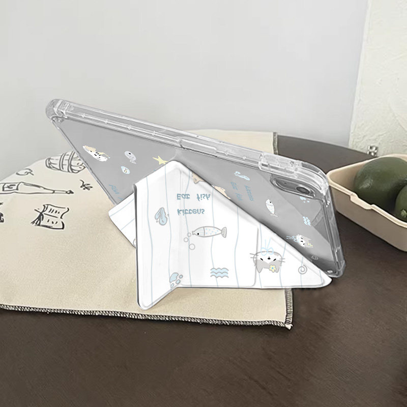 适用ipad保护套防弯带笔槽air7/5/6平板壳a16保护壳亚克力mini67可爱卡通air3十代11代ipad平板壳9代pro11寸,淘宝优惠券,粉丝福利购,淘宝优惠卷