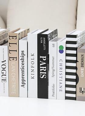 北欧ins假书摆件客厅书架创意现代简约装饰书仿真书一套家居软装