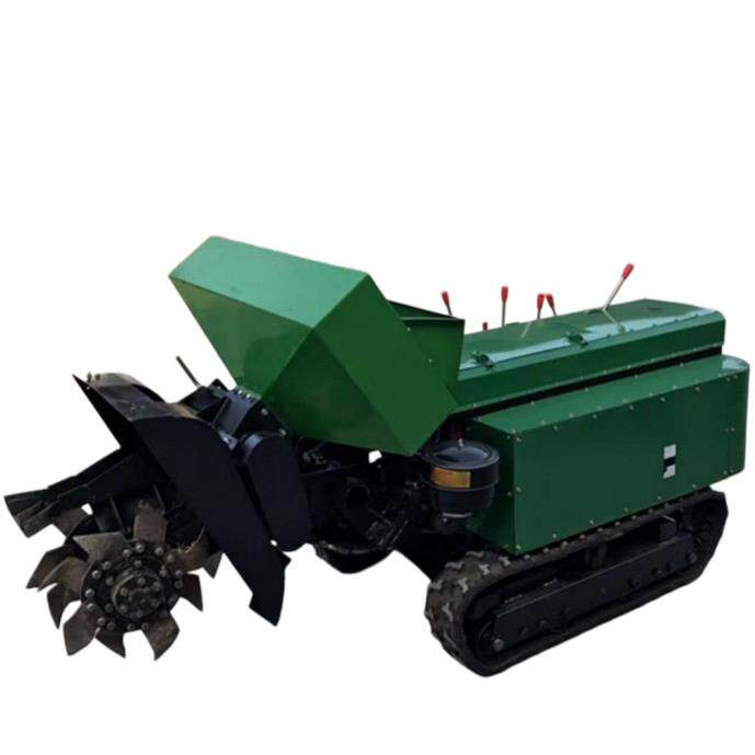 Mountain crawler micro-tiller orchard greenhouse micro-tiller agricultural self-propelled trenching equipment