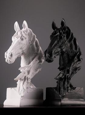 马到成功摆件狼头办公室创意桌面家居装饰品客厅书柜摆设搬家礼品