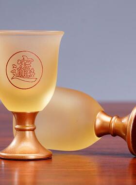 古代招财杯、祭祖杯、供奉关公、财神和八卦杯、铜制神明小酒杯