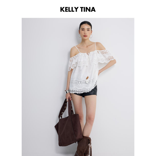 Summer KELLYTINA lace suspender ຫນຶ່ງບ່າ
