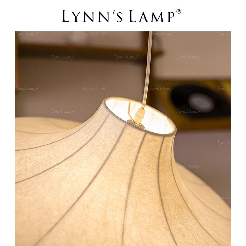 Lynns立意 侘寂风飞碟蚕丝吊灯 客厅卧室日式中古书房民宿设计师,淘宝优惠券,粉丝福利购,淘宝优惠卷