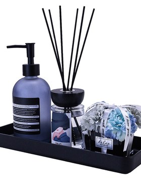 样板房卫生间浴室柜摆件洗手台洗漱装托盘香薰饰品民宿公寓软装