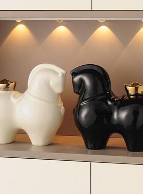 马上有钱红酒架轻奢高档酒柜装饰品摆件家居客厅电视柜餐边柜摆设