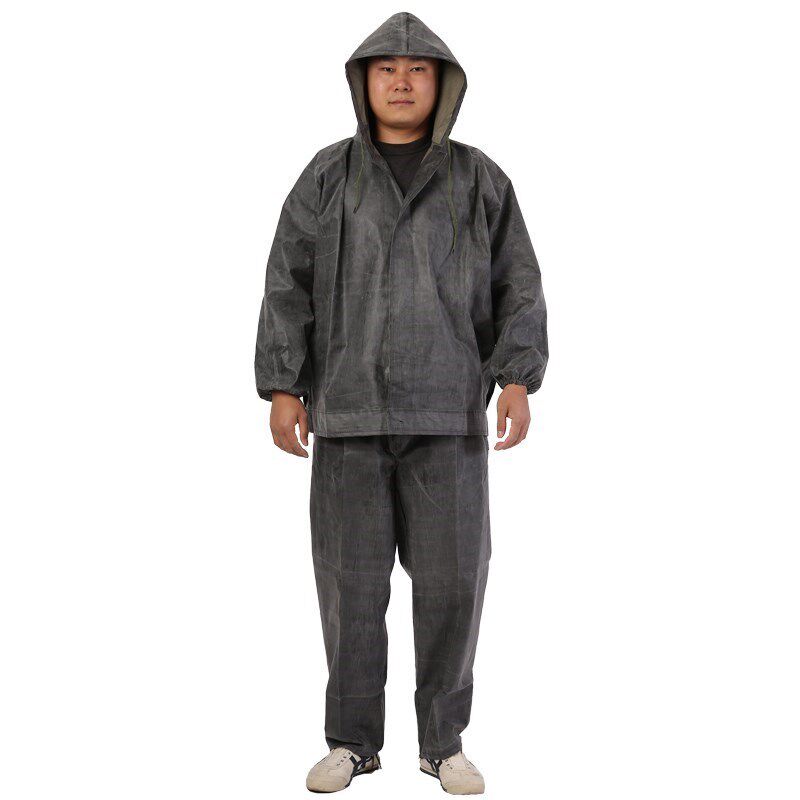 劳保帆布衣雨加厚层帆布耐磨防刮雨衣雨裤装分体式工地抗洪,淘宝优惠券,粉丝福利购,淘宝优惠卷