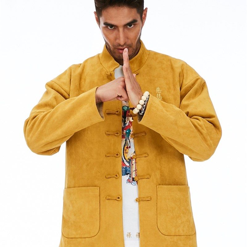 碧海潮生新款众生相慈悲中国风复古盘扣唐装外套,淘宝优惠券,粉丝福利购,淘宝优惠卷