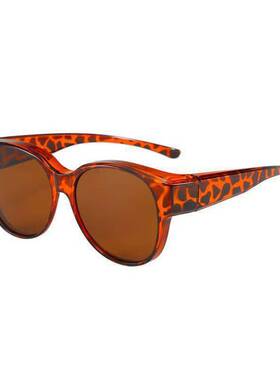 可以戴在眼镜上的墨镜近视专用开车防紫外线太阳套镜玳瑁色框偏光