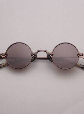 复古太子圆偏光墨镜男女个性小圆日韩小框眼镜英伦国风高档太阳镜