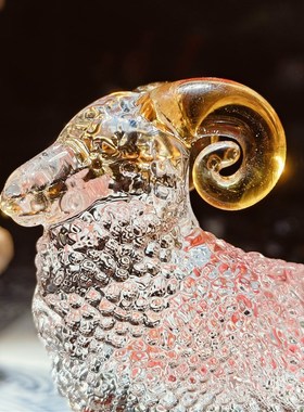 迷你版水晶玻璃12生肖十二摆件鼠牛虎免龙蛇马羊猴鸡狗猪工艺包邮