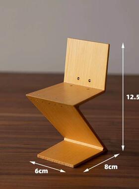 1948~1965迷你家具博物馆系列艺术设计摆件Z型椅子