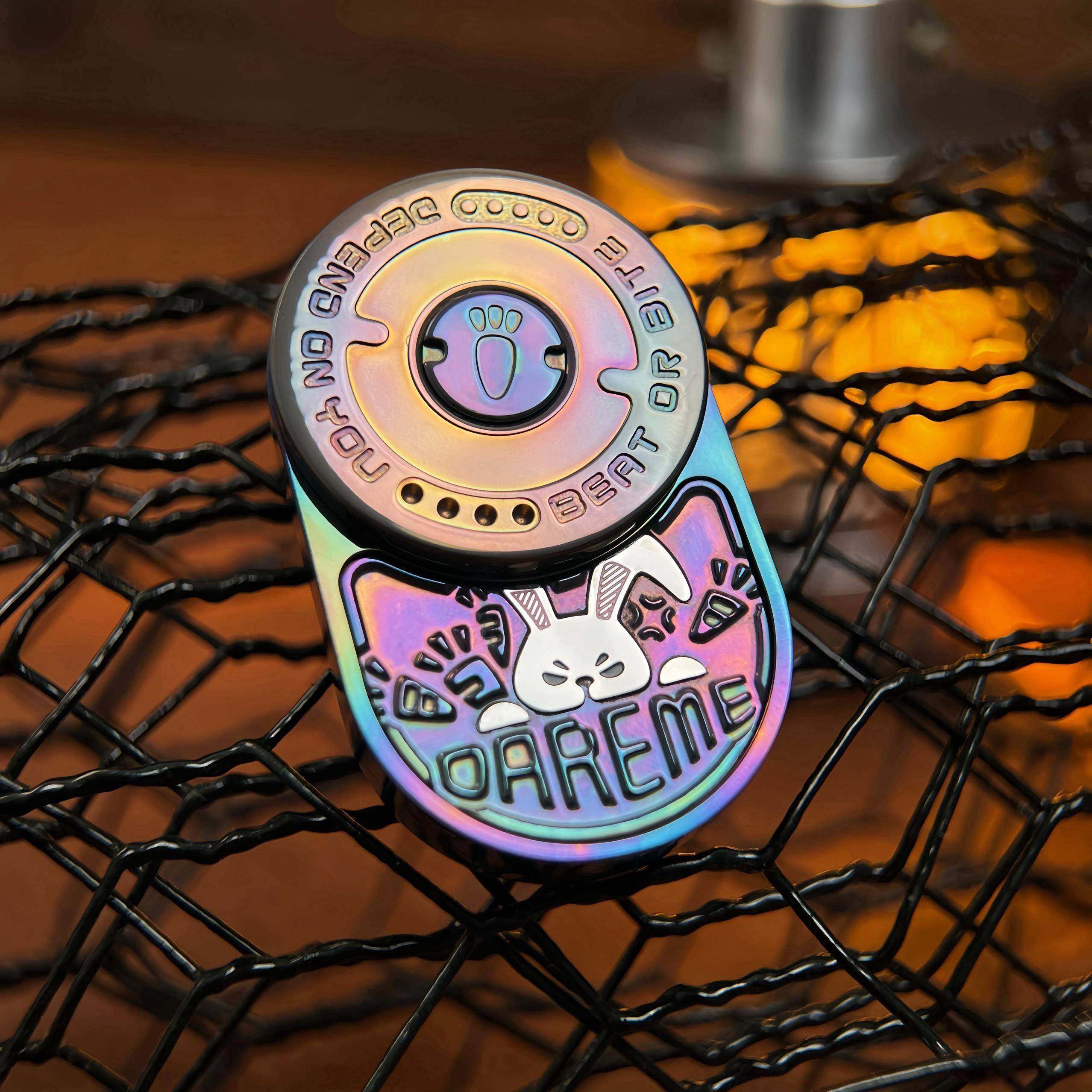 暴躁兔MIX推牌律动不锈钢机械棘轮EDC解压玩具潮玩指尖陀螺乐派版,淘宝优惠券,粉丝福利购,淘宝优惠卷