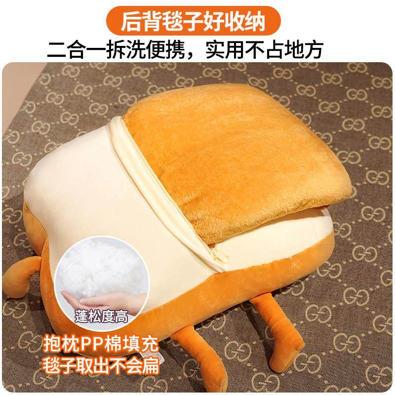 抱枕被子两用冬季加厚办公室午睡毯子枕头二合一睡觉汽车载用靠枕,淘宝优惠券,粉丝福利购,淘宝优惠卷